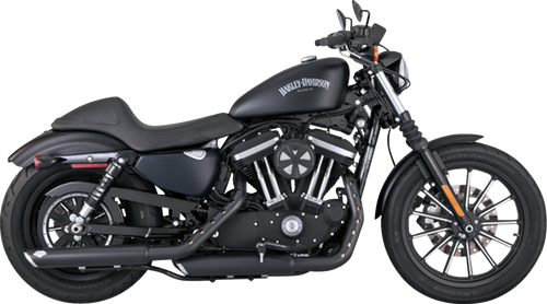 VANCE & HINES 46361 3" Twin Slash Slip-On Mufflers - Black