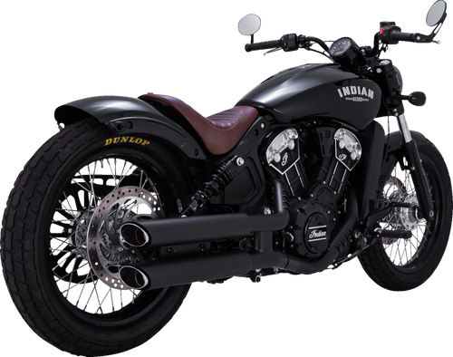 VANCE & HINES 48323 3" Twin Slash Slip-On Mufflers - Black