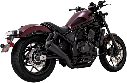 VANCE & HINES 48425 Upsweep Slip-On Muffler - Black - Rebel 1100 - Black Rebel 1100