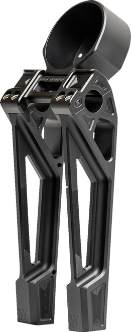KODLIN USA K55130 Fastback Risers - Includes Clamp & Gauge Bracket 10" Black