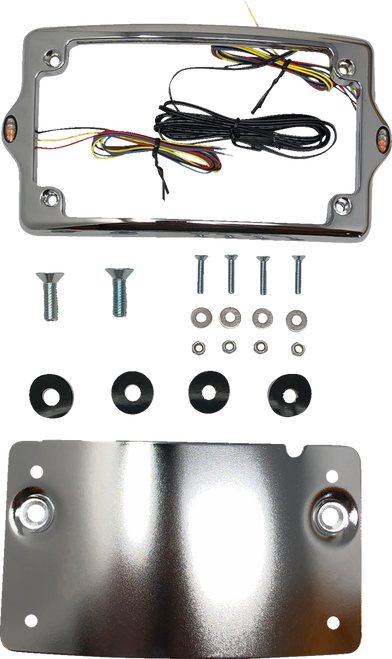 KODLIN USA KUS20301 Elypse 3-1 LED License Plate Kit - Amber/Red/White Chrome