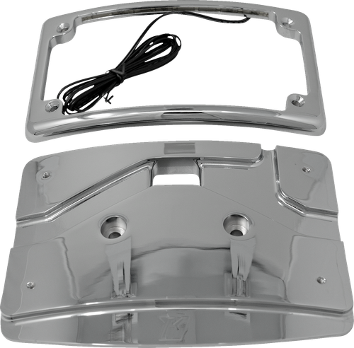 KODLIN USA KUS20103 License Plate Kit - Curved Chrome