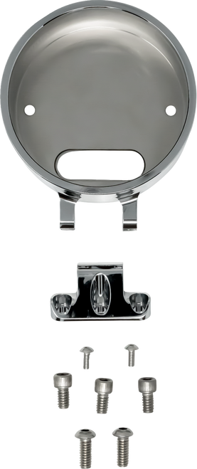 KODLIN USA KUS55140 Round Gauge Bezel Kit for Ascent Pro Riser - For Ascent Pro Riser Chrome HD Softail '22-'26