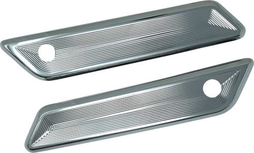KODLIN USA K59494 Saddlebag Latch Covers - Chrome Vektor FLH/FLT '23-'26