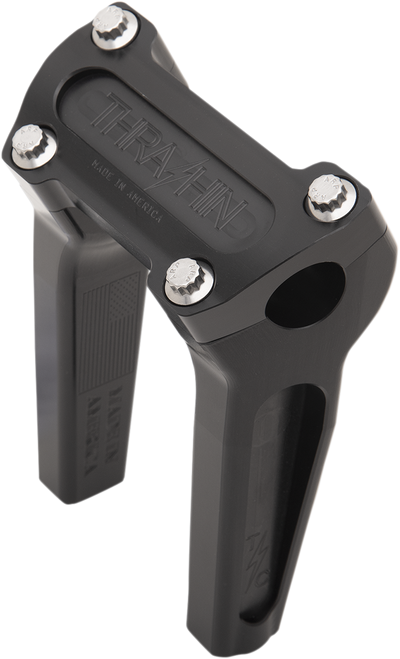 THRASHIN SUPPLY CO. TSC-6000-1 Handlebar Risers - Straight 6" Black