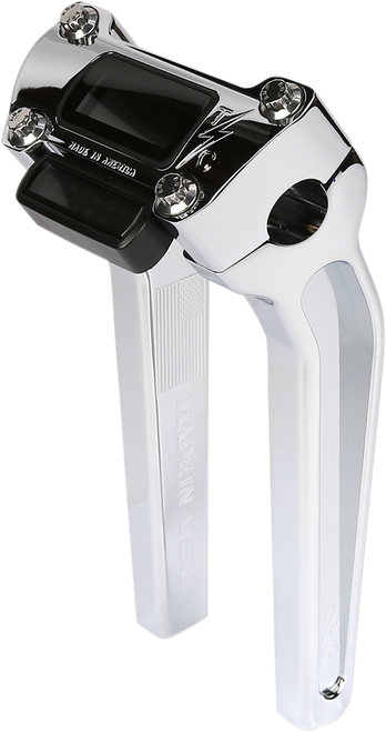THRASHIN SUPPLY CO. TSC-9500-3 Handlebar Risers - Pull Back 9-1/2" Gauge Cutout Chrome