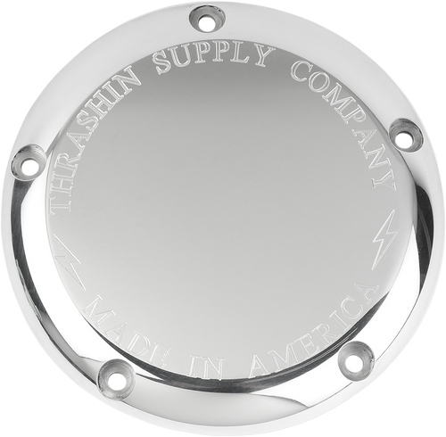 THRASHIN SUPPLY CO. TSC-3010-2 Derby Cover - Classic Chrome 5 Hole