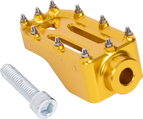 THRASHIN SUPPLY CO. TSC-2221-5 Aggressor Brake Pedal - Gold Touring