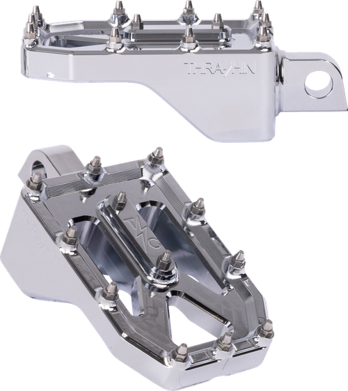 THRASHIN SUPPLY CO. TSC-2022-3-D Aggressor Foot Pegs - Rear Chrome HD '72-'25