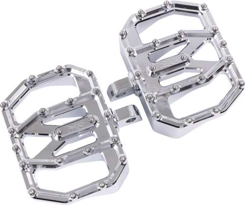 THRASHIN SUPPLY CO. TSC-2031-3-D Mini Aggressor Floorboards - Chrome Rear