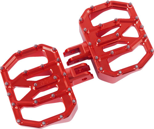 THRASHIN SUPPLY CO. TSC-2031-2-SF Mini Aggressor Floorboards - Red Front