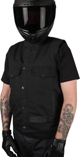 THRASHIN SUPPLY CO. TMJ-12-11 Nightrider v2 Riding Vest - Black XL