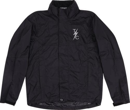 THRASHIN SUPPLY CO. TMJ-15-09 Mission Waterproof Rain Jacket - Black Medium