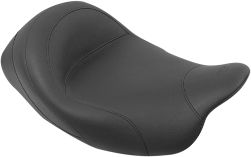 MUSTANG 76027 Solo Seat — Plain - No Studs FLH/FLT '08-'25