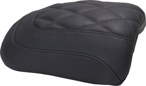 MUSTANG 88611 Padded Passenger Seat Cowl - Double Diamond Black Stitch FLT/FLH '23-'25