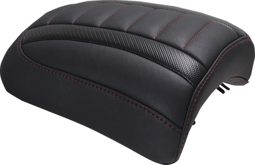 MUSTANG 88610DC Padded Passenger Seat Cowl - Deluxe Dark Cherry Stitch FLT/FLH '23-'25