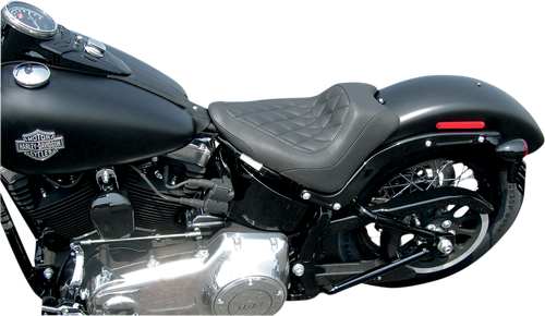 MUSTANG 76762 Wide Tripper™ Solo Seat - Wide Tripper™ Solo without Backrest Diamond Black