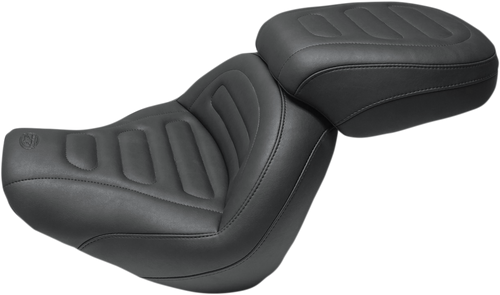 MUSTANG 75887 MX Tour Solo Seat - without Driver Backrest Black Trapezoid Stitch FXFB/FXFBS