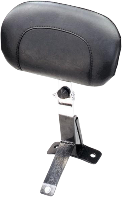 MUSTANG 79611 Driver Backrest Kit - Smooth Black Studs FLH/FLT '09-'25