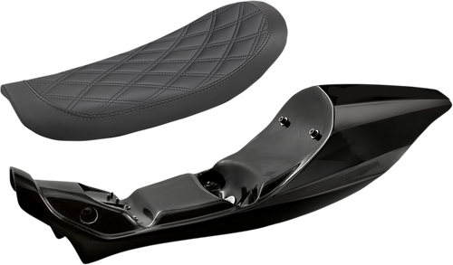 SADDLEMEN Z4296 Ronan Tail Kit - With Lattice Stitch Seat HD Sportster