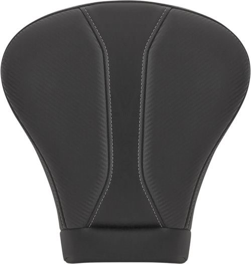 SADDLEMEN 808-07B-0142EXT Dominator Pillion Pad - Extended Reach/Touring Black w/ Gray Stitching FL '08-'25