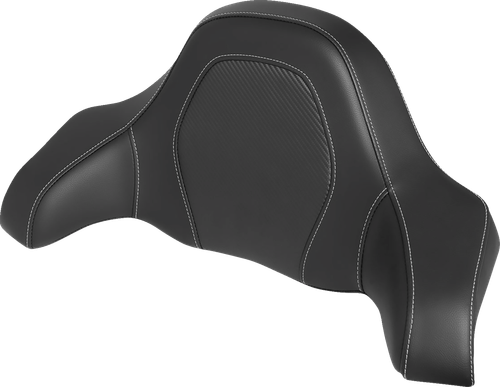 SADDLEMEN 90-11884CF Tour-Pak Backrest Pad Cover - RoadSofa™ Seat Carbon Fiber FLH/FLT '90-'13
