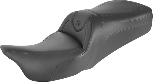 SADDLEMEN 897-06-187 RoadSofa™ Seat - without Backrest Black w/ Black Stitching FLH '97-'07