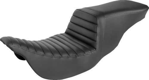 SADDLEMEN 808-07B-191 Tour Step-Up Seat - Tuck-n-Roll Black FL '08-'24