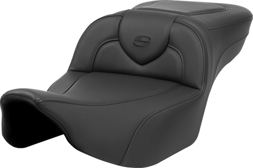 SADDLEMEN 823-07-188 Roadsofa™ Extended Reach Seat - Black Stitch without Backrest FL '23-'24