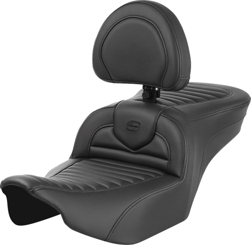 SADDLEMEN 823-07-202B0 Roadsofa™ TR Seats - with Backrest Tuck-n-Roll FLTR/FLHX '23-'24