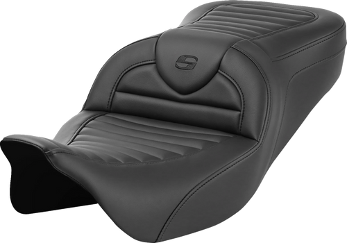 SADDLEMEN 808-07B-20200 Roadsofa™ TR Seats - without Backrest Tuck-n-Roll FL '08-'23