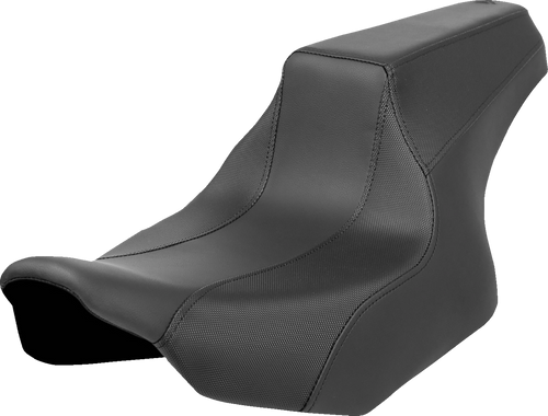 SADDLEMEN FD82307 FXR Division Signature Series Seat - Black w/ Perforated Inserts FLH/FLT '23-'24