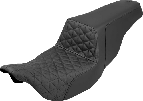SADDLEMEN 808-07B-179 Step-Up Tri-Gripper Seat - Tri-Gripper Black FLH/FLT '08-'24