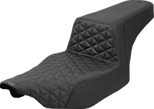 SADDLEMEN 823-07-180 Step-Up Tri-Gripper Seat - Tri-Gripper Black FLH/FLT '23-'25