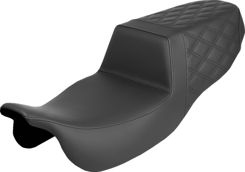 SADDLEMEN 815-07-173 Step-Up Seat - Rear Lattice Stitch FLRT/FLTRT '15-'25
