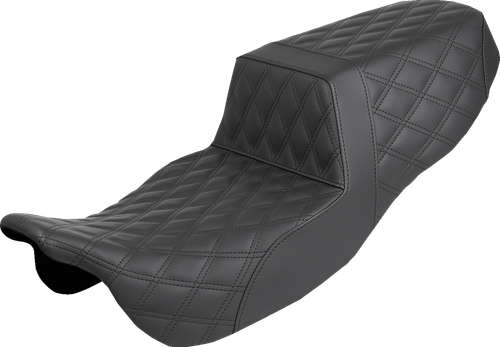 SADDLEMEN 815-07-175 Step-Up Seat - Full Lattice Stitch FLRT/FLTRT '15-'25