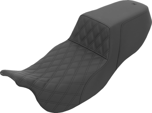 SADDLEMEN 815-07E-172 Step-Up Seat - Extended Reach Front Lattice Stitch FLRT/FLTRT '15-'25
