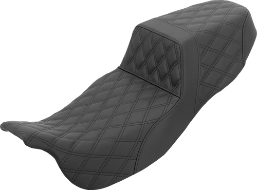 SADDLEMEN 815-07E-175 Step-Up Seat - Extended Reach Full Lattice Stitch FLRT/FLTRT '15-'25
