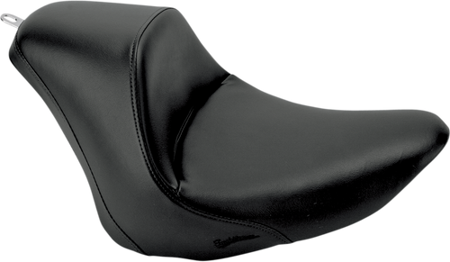 SADDLEMEN 806-12-0021 Heels Down Solo Seat - Without Backrest Plain Black FB