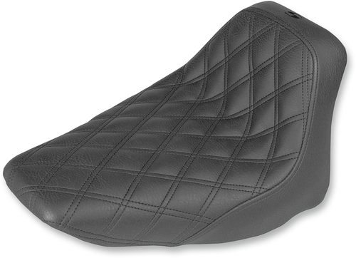 SADDLEMEN 806-15-002LS Renegade™ Lattice Stitch Solo Seat - Lattice Stitched Black FLST '06-'17