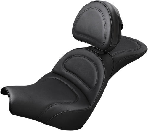 SADDLEMEN 818-30-030 Explorer™ Seat — Includes Backrest - w/ Driver Backrest FXBB '18-'23