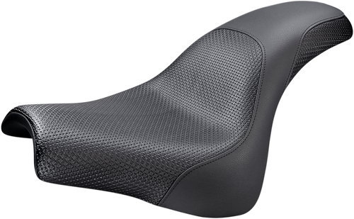 SADDLEMEN 818-28-147 Profiler™ Basketweave Seat - Black FXFB '18-'20