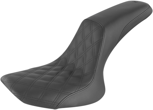 SADDLEMEN 884-01-149 Profiler™ Lattice Stitch Seat - Front Lattice/Rear Smooth Black FXST/FLST '84-'99