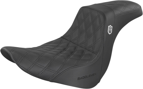 SADDLEMEN SC81829D0 Pro Series SDC Performance Grip Seat - w/o Backrest Lattice Stitch/Lumbar Gripper FL/FX '18-'24