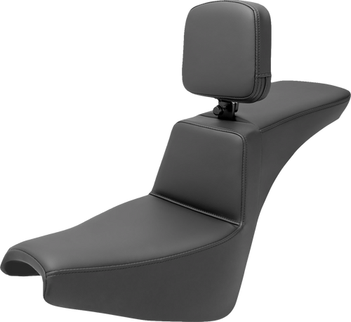 SADDLEMEN 818-30-194BR Tour Step-Up Seat - Rider Backrest Plain FXBB/FXST '18-'24