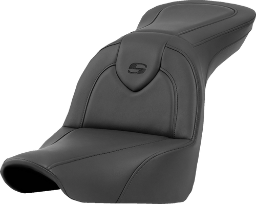 SADDLEMEN 818-29-187 Roadsofa™ Standard Reach Seat - without Backrest Black/Black Stitching FXLR/FLSB '18-'23