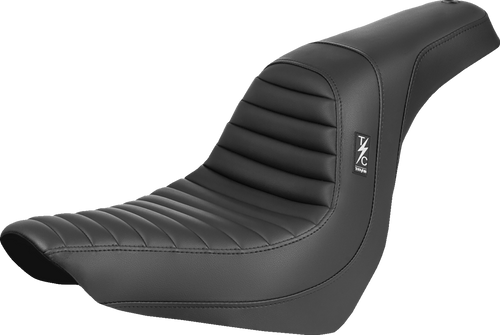 SADDLEMEN TS81829T Thrashin' Pro Series Seat - Tuck-n-Roll FXLR/FLSB '18-'25
