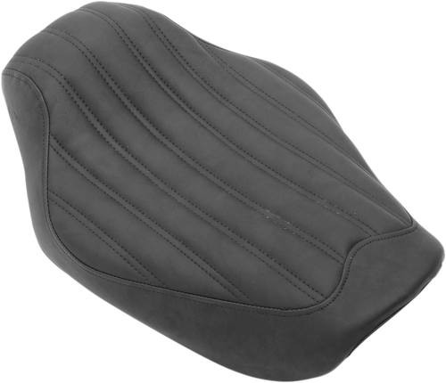 SADDLEMEN 804-04-0023 Knuckle Solo Seat - Ribbed Black FXD '04-'05