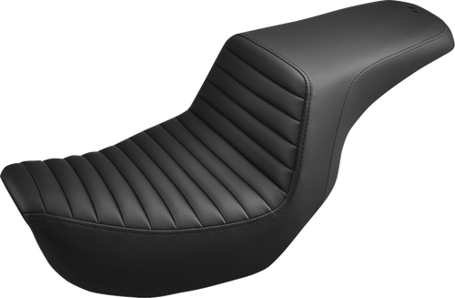 SADDLEMEN 806-04-171 Step-Up Seat — Front Tuck-n-Roll - Front Tuck-n-Roll Black Dyna