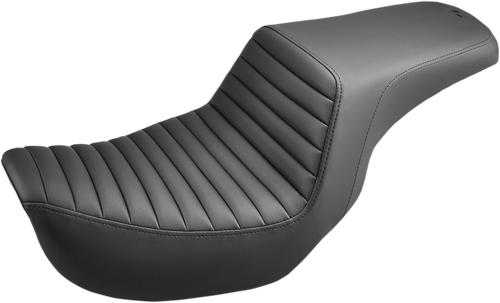 SADDLEMEN 804-04-171 Step-Up Seat — Front Tuck-n-Roll - Front Tuck-n-Roll Black Dyna
